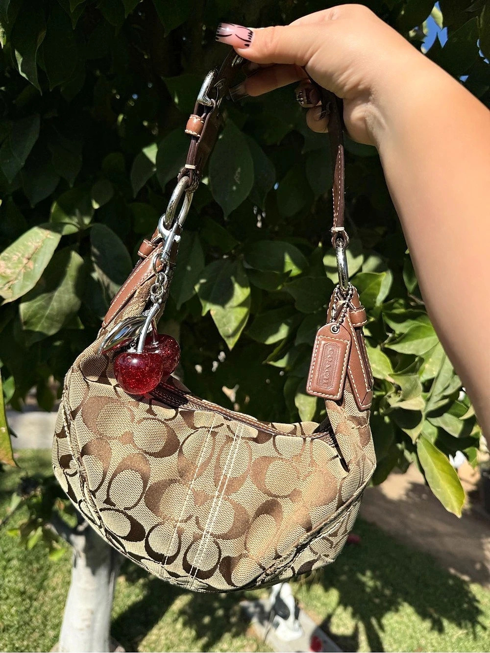 Vintage Coach Soho Signature Small Hobo Bag